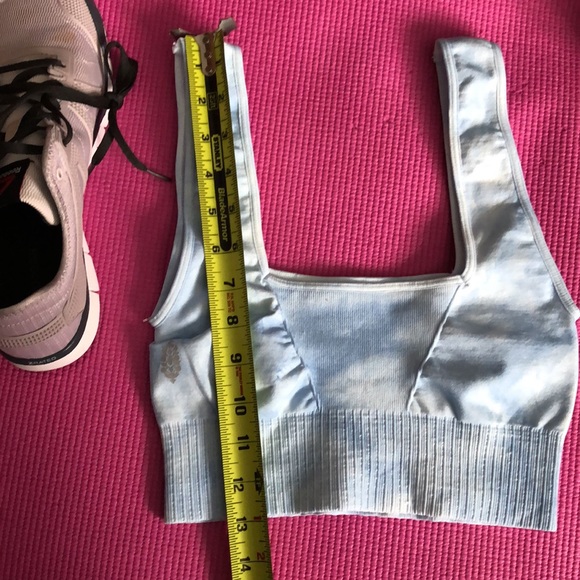 17. Free People Movement Good Karma Tie-Dye Bra - Aurora Blue - Picture 4 of 11